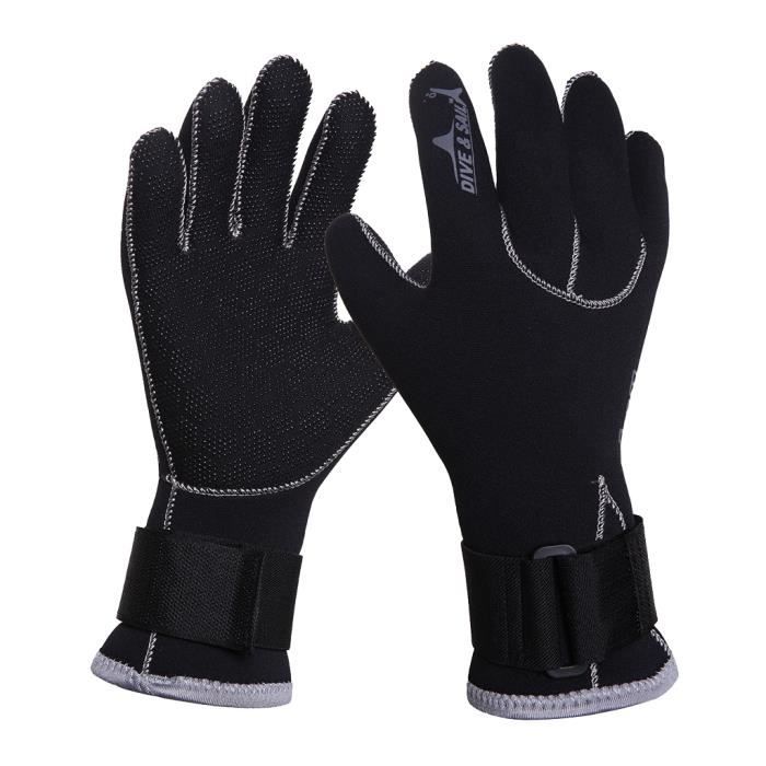 Gants Plongée Néoprène ZCCO 3mm - Antidérapants, Réglables - Surf, Plongée, Kayak - Homme/Femme