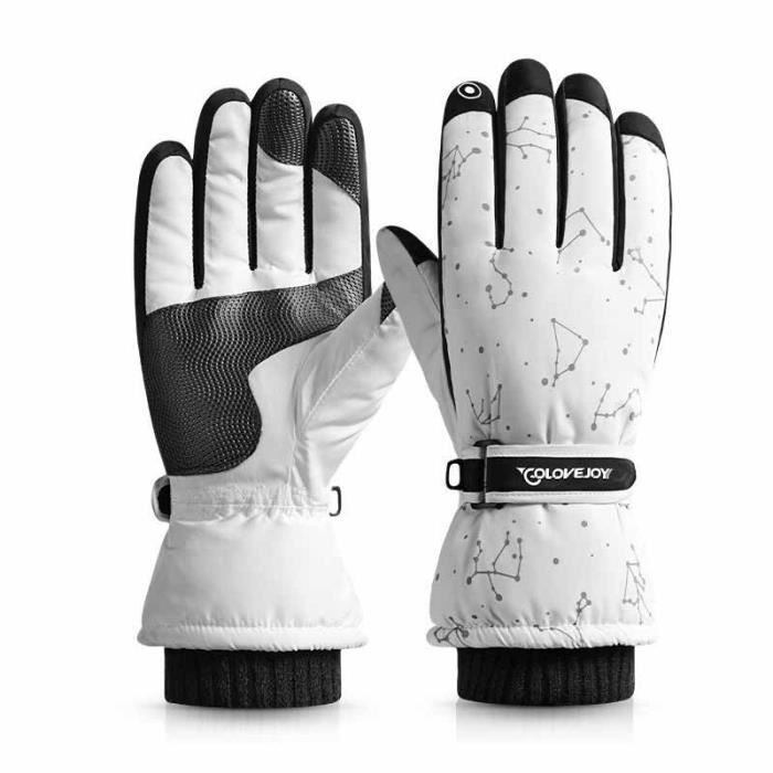 Gants D'hiver Unisexes Chauds Et Imperméables - Taille M Bleu - Tactile