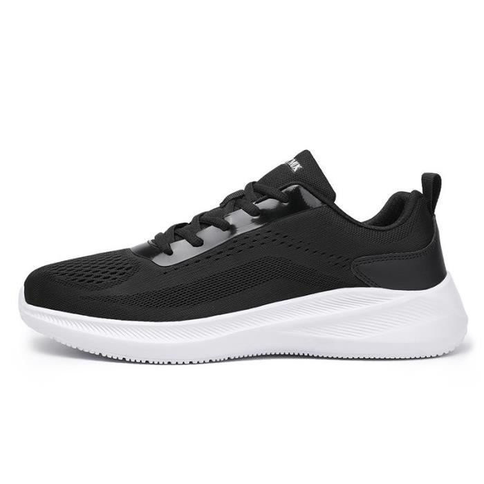 KIANII Baskets noires et blanches pour hommes
