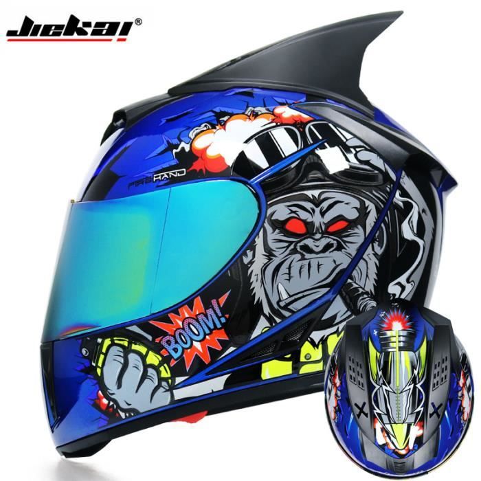 Casque De Moto Jet Homologué ECE Dot, Casques Intégraux Vintage Avec