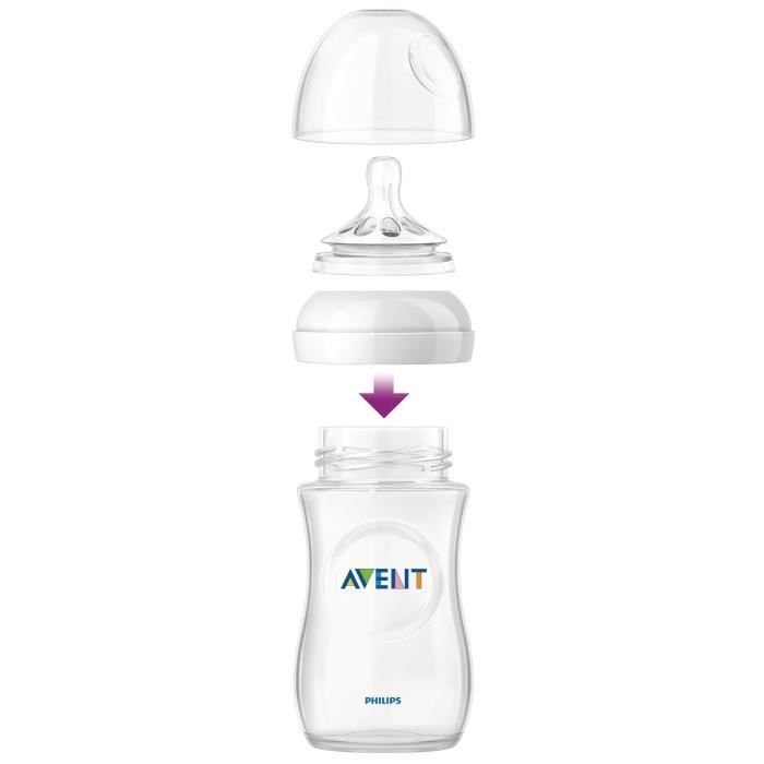 Philips Avent Biberon Natural Verre 240ml - Cdiscount Puériculture