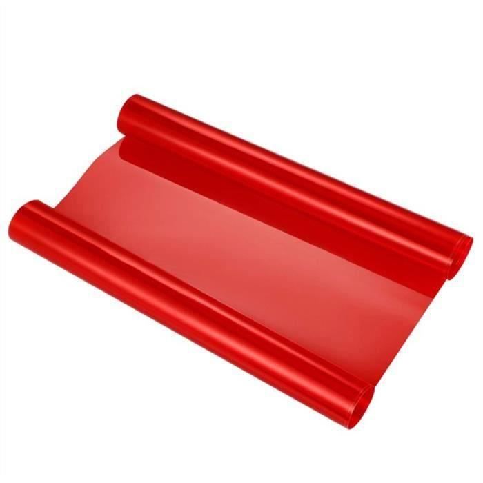 Film Vinyle Teinté Rose Pour Phares Et Feux - Adhésif, À L'Eau, Extensible 120x30cm, Protection Et Personnalisation Auto