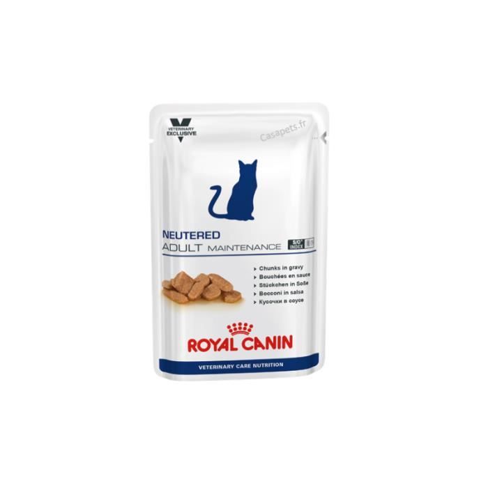 Bouchees En Sauce Pour Chats Royal Canin Veterinary Care Nutrition Adulte Maintenance 12 Sachets 100 G Cdiscount