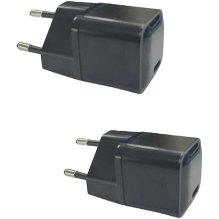 2-Pack Chargeurs Usb Avec Câble Micro-Usb Chargeur Rapide Compatible