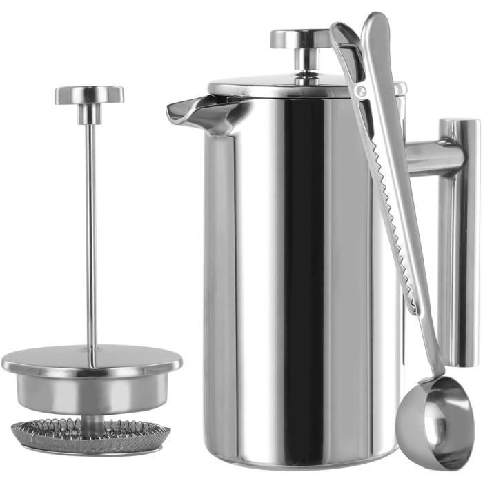 Cafetière À Piston À Double Paroi Isolée En Acier Inoxydable 304 De