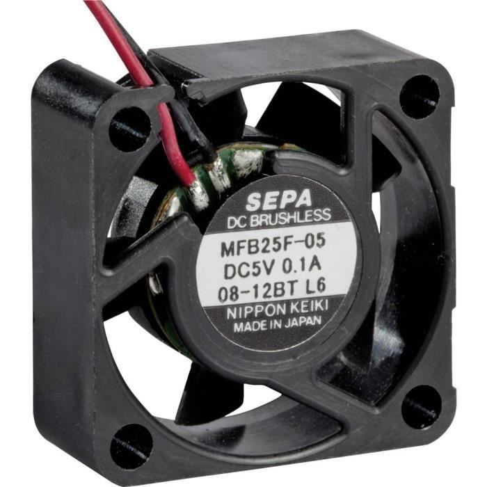 Ventilateur axial SEPA MFB25F05-BLI - 5 V-DC - 25 x 25 x 10 mm - 4.2 m³-h - Sepa