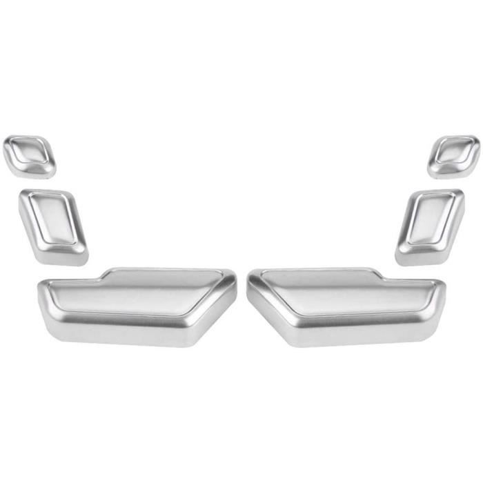 Boutons De Réglage De Siège Voiture - Lot De 6, ABS Noir Chromé - Pour Audi A3 A4 A5 A6 A7 Q3 Q5, Décoration Intérieure