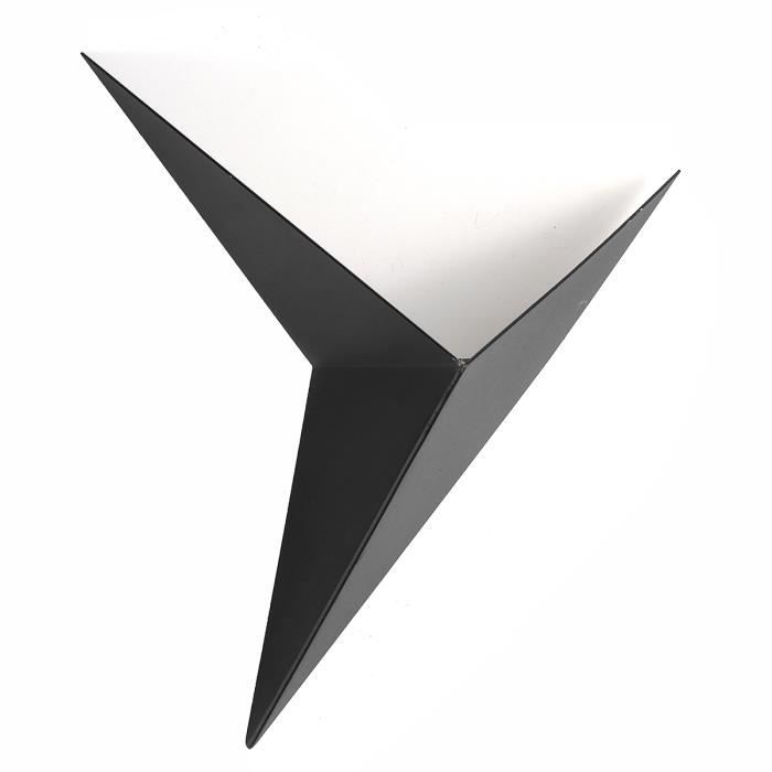 Applique Murale LED 3W Triangle TEMPSA - Design Moderne - Noir - Lumière Chaude
