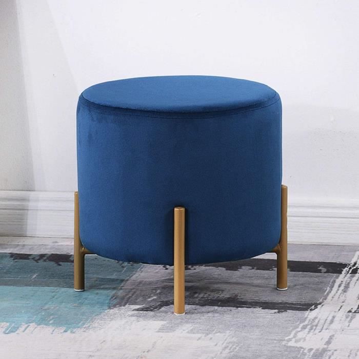 Chaise De Vanité Avec Dossier – Assise Laine D’agneau, Cadre Métal, 40x44x74 Cm, Design Moderne Pour Coiffeuse Ou Salon - 6