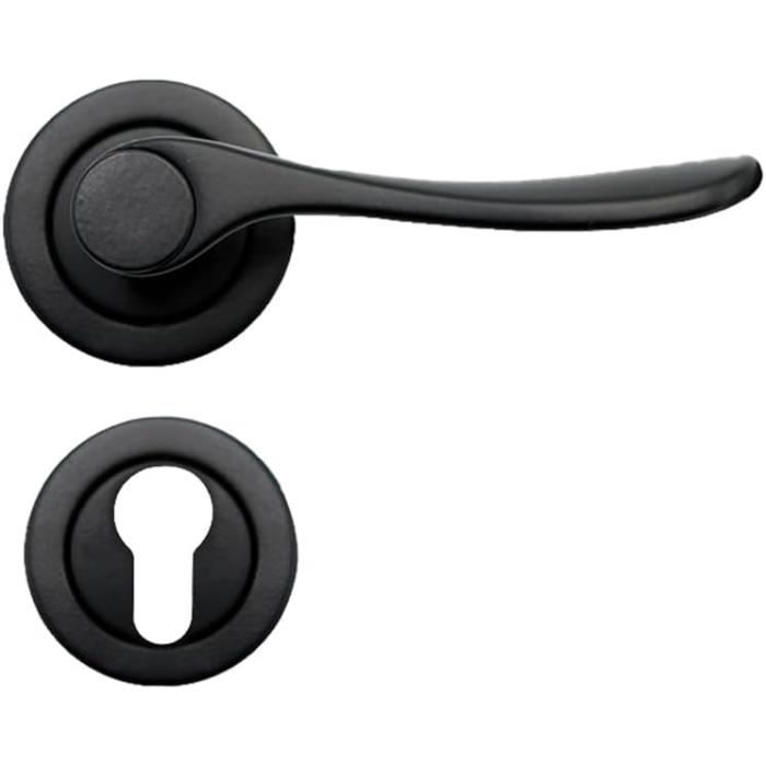 Poignées De Porte Sur Rosace Laiton Noir COLOURS - Lot De 21 - Neuf