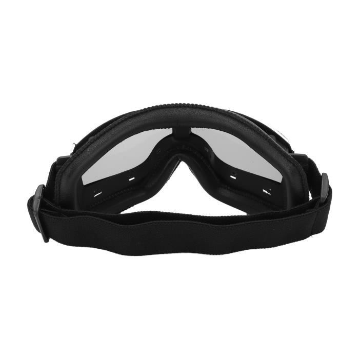 Lunettes Moto Rétro Evomosa - Protection Vent Cuir Homme Femme Équitation