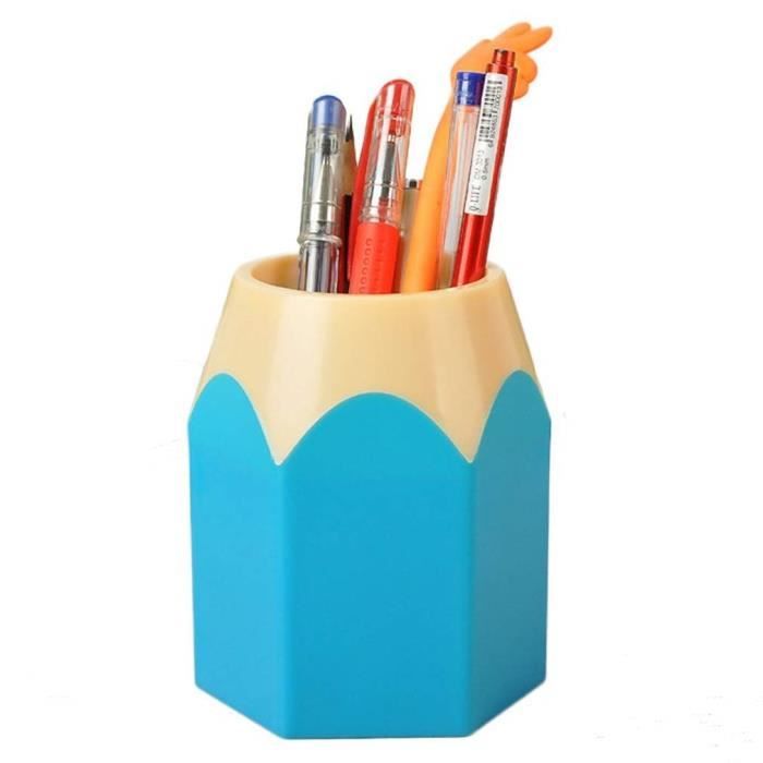 Pot de Rangement Organisateur de Bureau pour Bureau Maison Marbre Noir & Or Porte-Crayons Pliable et Pratique Porte Stylo avec Support de Notes MoKo Pot à Crayon 