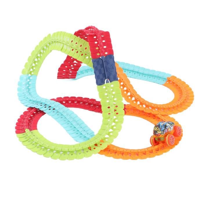 Piste De Voiture Anti-Gravité Lumineuse LED – 92 Pièces Modulables – Voiture Télécommandée Qui Roule Au Mur Et Au Plafond – Jouet Éducatif Garçons Filles 4-10 Ans