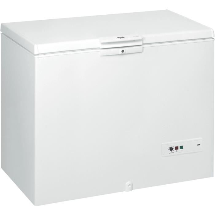 Congélateur coffre - WHIRLPOOL WHM46122FR - 437L - Classe E - L 140,5 cm x H 91,6 cm - blanc