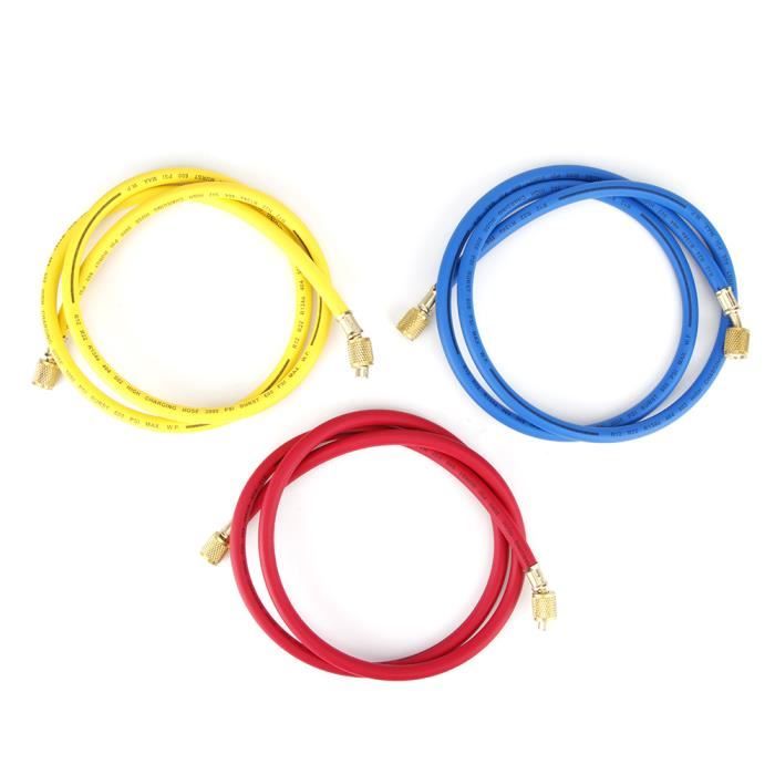 Yosoo Adattatore A T Per Refrigerante R22 R12 R134: Raccordo In Ottone 1/4 SAE Con Valvola Per Manometro - 3