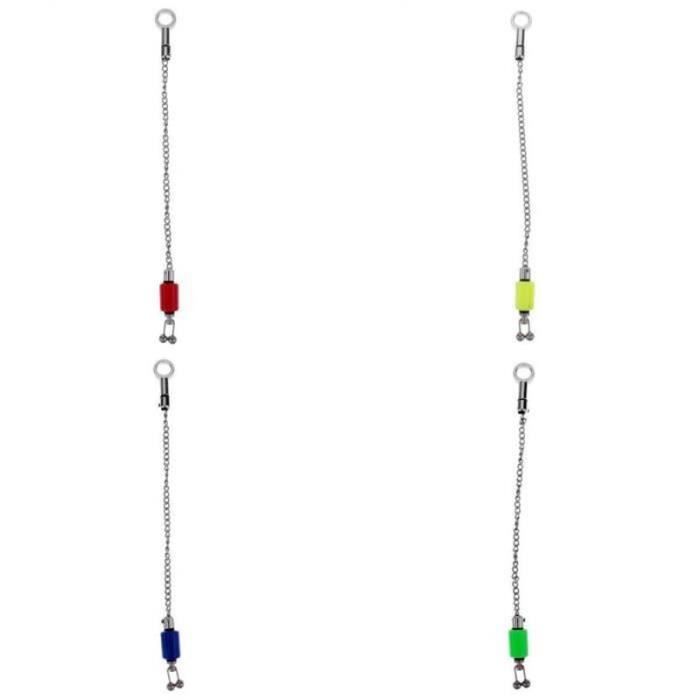 4 Indicateurs De Touche Lumineux Pour Pêche à La Carpe - Lot Multicolore
