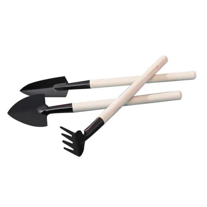 Outils jardinage 3 pièces, ensemble bonsaï, pots jardin, mini outils