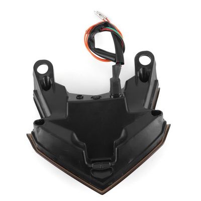 Feu Arrière LED Pour Kawasaki Z800 (2013-2014) - Intégré Stop/clignotants - Super Luminosité - Rouge (chaperon Rouge) - 3