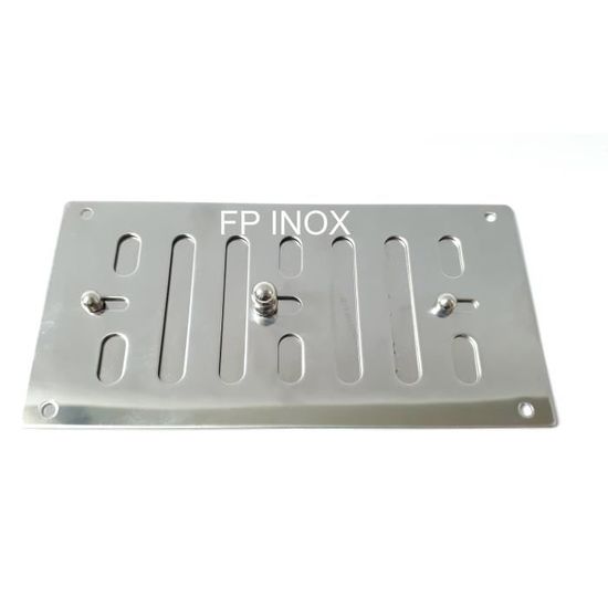 Grille D'aération Avec Moustiquaire En Inox 316 - Dimensions 232 Mm X 117 Mm