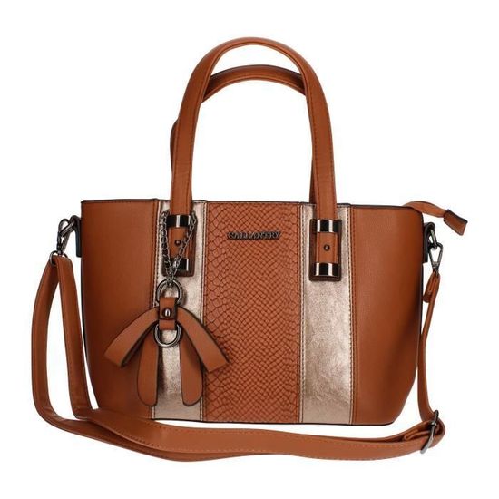 Sac a main Imprime Crocodile Gallantry Paris Marron Classe et elegante Marron Cdiscount Bagagerie Maroquinerie