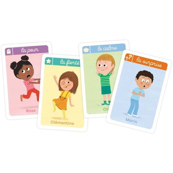 Sweetalgi Jeu des émotions - Je Découvre Les Émotions - 120 Cartes Recto-Verso avec Socle en Bois Sweetalgi Jeu des émotions - Je Découvre Les Émotions - 120 Cartes Recto-Verso avec Socle en Bois