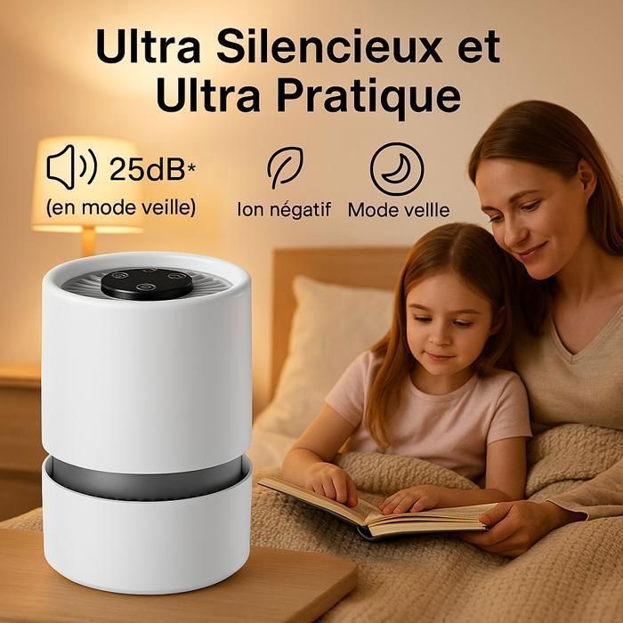 LEVOIT Purificateur d'Air,Chambre, Filtration Efficace contre Allergies