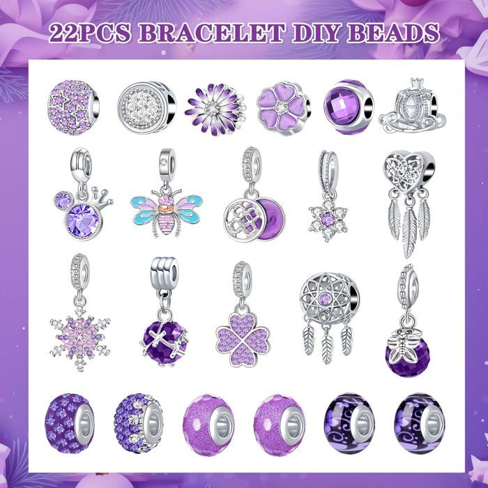 Calendrier De L'Avent 2025 Bijoux Fille - 24 Surprises, Perles Et Bracelets DIY, Cadeau De Noël Créatif Pour Ado/femme