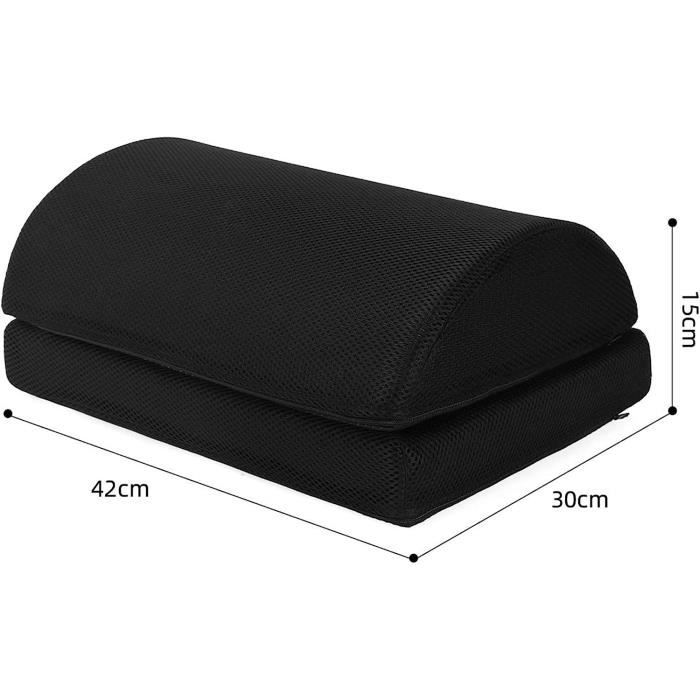 Repose-pieds Ergonomique Bureau - Certifié Oeko-Tex - Améliore La Posture Et Le Confort