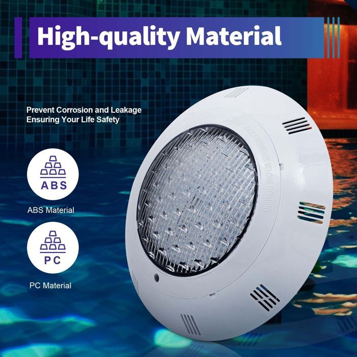 2 Lampes LED Flottantes Pour Piscine – Multicolores, 8 Modes – IP67 étanche – Alimentation Sur Piles – Ambiance