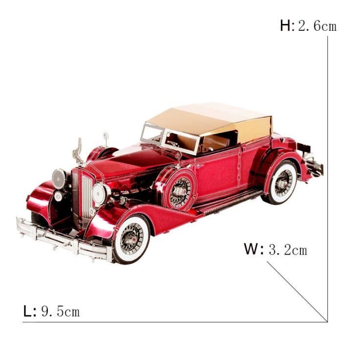 Metal Earth Modèle 3D Delorean - Maquette Puzzle 3D Voiture En Metal Kit De