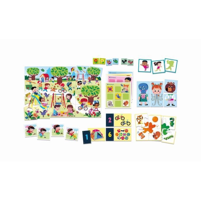 Clementoni - Coffret de 8 jeux en 1 - Jeux éducatifs formes, couleurs ...