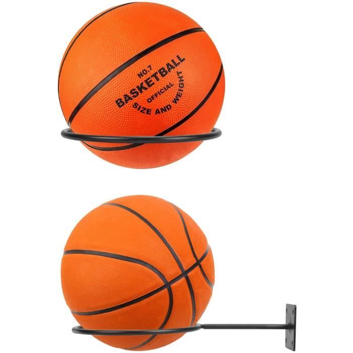 Casier Et Rangement - Limics24 - Pcs Support Mural Ballon Sport Noir  Porte-Ballon Inoxydable Basketball