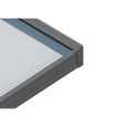 Pergola adossée Terrando 5x2.5m en aluminium gris - Toit polycarbonate 10mm - Rapport qualité-prix unique-2