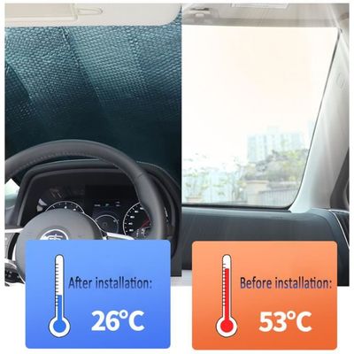 Pare-soleil Pour Pare-brise Voiture - Réfléchissant UV, Pliable, Taille ~140x70cm (universel Pour La Plupart Des Véhicules) - 3