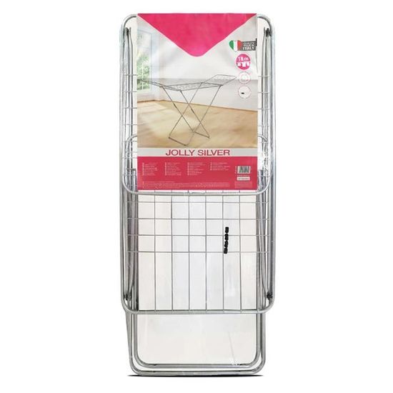 Étendoir à Linge Pliable Amig Aeria ZenRack - 18 M D'espace, Acier, 180x55x95 Cm, Noir - Montage Facile