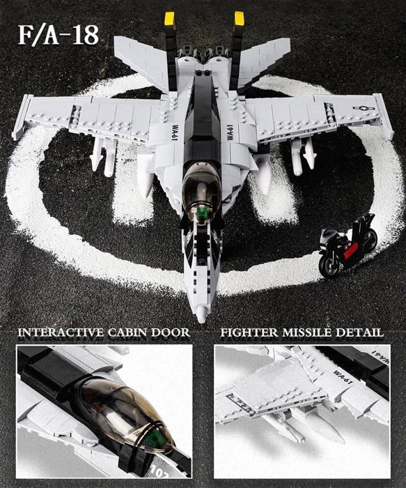 JMBricklayer Maquette Avion De Chasse B2 – Kit De Construction 2063 Pièces – Cadeau Adulte Et Enfant 14+