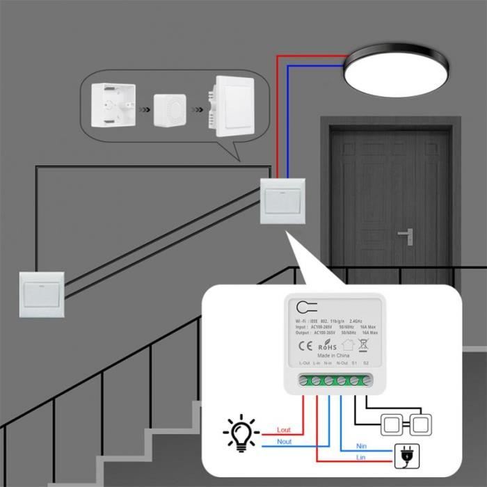 Homekit – Interrupteur Intelligent Avec Disjoncteur De Relais Wifi