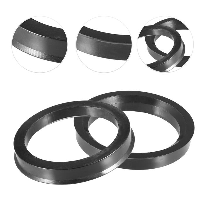 Lot De 4 Bagues Centriques De Moyeu 71,1 Mm Vers 57,1 Mm - Alliage D'Aluminium Argent - Adaptateur Hubcentric Pour Roues Voiture/SUV