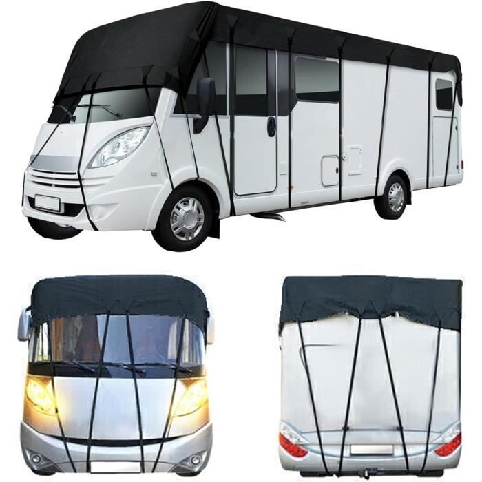 Couverture de toit de caravane en tissu Oxford 210D, 8.5x3m, résistante aux intempéries, bâche