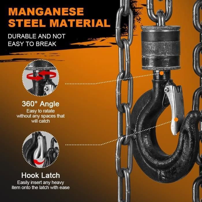 Lot de 6 crochets de porte en métal robuste avec support