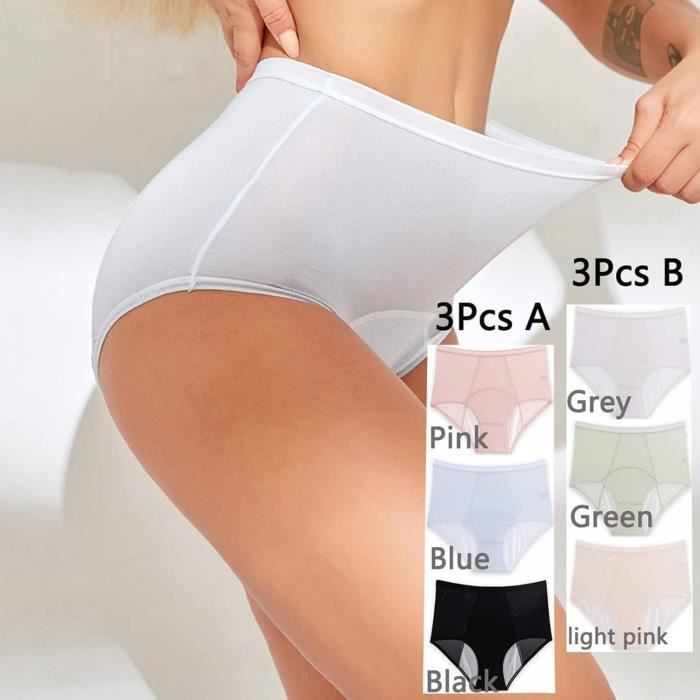 Culotte Fuite Urinaire Femme Culotte Taille Haute en Coton Respirant et Anti Fuite pour Femme Culotte Incontinence XL Cdiscount Au quotidien