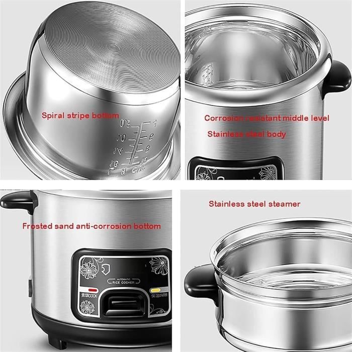Cuiseur à Riz HENDI Avec Cuisson Vapeur - 1,8L - Parfait Pour Cuire Et Garder Au Chaud - Usage Professionnel