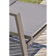Fauteuil de jardin empilable en aluminium quartz - DCB GARDEN - FLORIDE - Marron - Extérieur - Contemporain-3