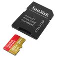 Carte mémoire microSDXC SanDisk Extreme 512 Go + adaptateur SD jusqu'à 160 Mo-s, avec la Classe de vitesse UHS 3 (U3), V30 -3