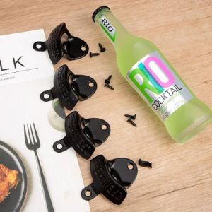 Lot De 2 Décapsuleurs Plats - Ouvre-bouteille Métal Et Plastique - Pour Maison, Bar, Pique-nique - Design Ergonomique