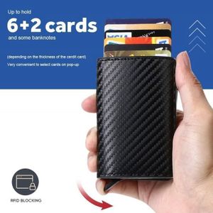 Portefeuille Porte-cartes En Fibre De Carbone - Style Bifold Pour Homme, Occasion Très Bon état
