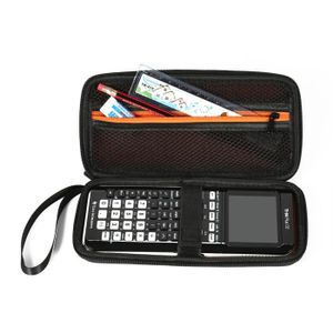Étui Rigide Avec Fermeture éclair Pour Calculatrice Graphique TI-83/84/89 Et HP50G - Avec Poche Pour Chargeur Et Accessoires - Sangle De Poignet Incluse - 9