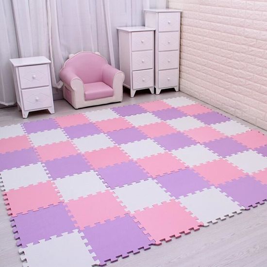 meiqicool Tapis Puzzle Jeux pour Enfants Puzzles de Sol en Mousse EVA 18 Fragments Dimension Globale env 1,62m² Jouet décoration de Chambre de bébés Rose Vert Gris 030812 meiqicool Tapis Puzzle Jeux pour Enfants Puzzles de Sol en Mousse EVA 18 Fragments Dimension Globale env 1,62m² Jouet décoration de Chambre de bébés Rose Vert Gris 030812