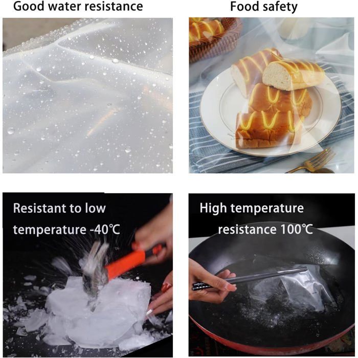 Film De Serre Polyéthylène Transparent - 6m X 2m, Extra épais, Indéchirable - Résistant UV Et Eau, Pour Jardin, Tomates, Protection Hivernale