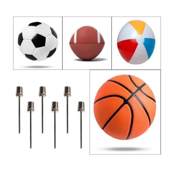 Aiguille de Pompe à Ballon, 6 Pcs Aiguilles de Pompe à Air, Aiguilles de  gonflage pour Pompe à Ballon, pour Ballon de Basket-Ball - Cdiscount Sport